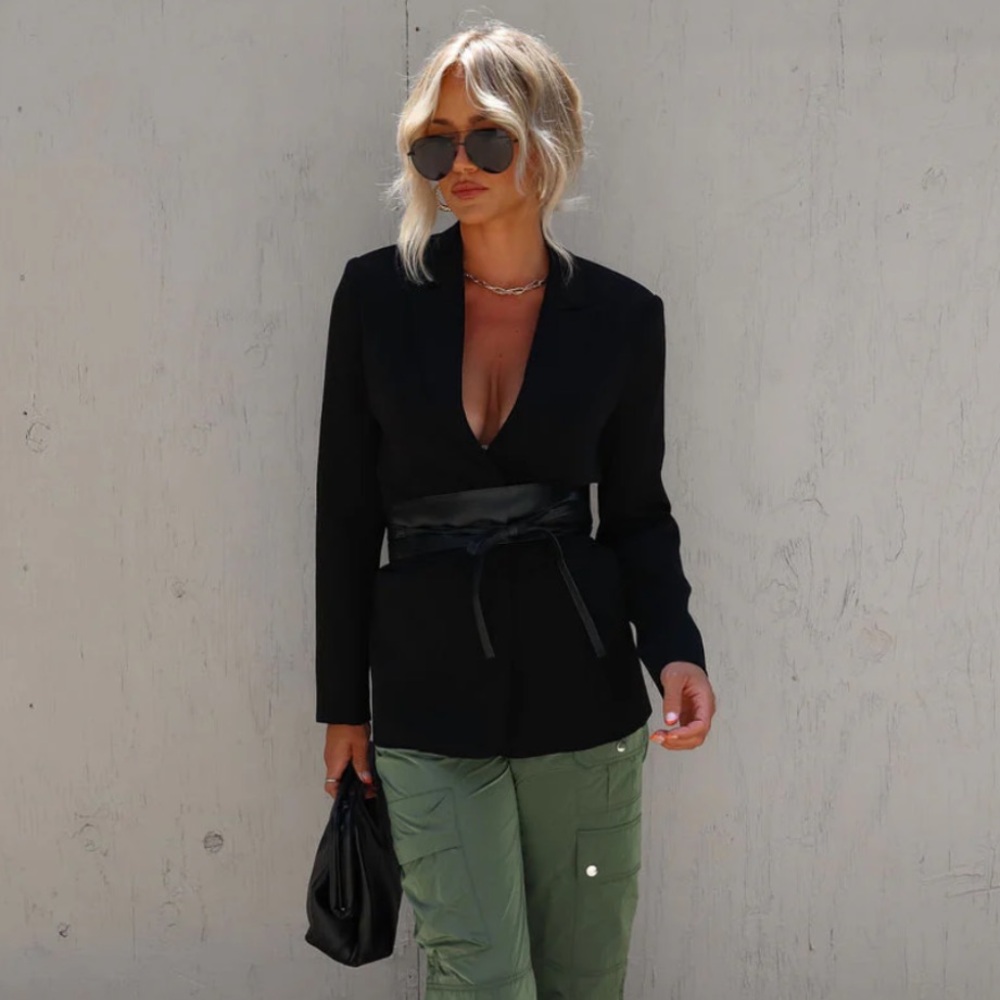 VICI faux leather wrap belt